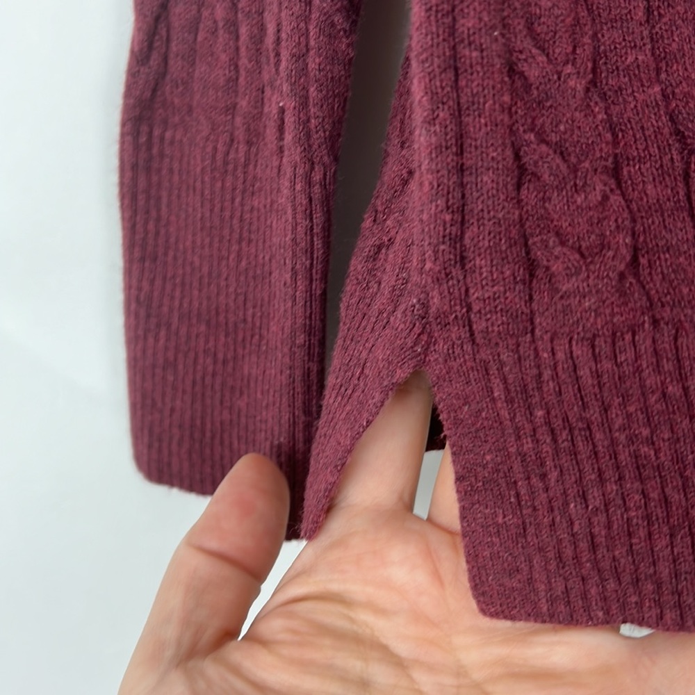 A NEW DAY long sleeve soft crew neck burgundy sweater M - Picture 8 of 9